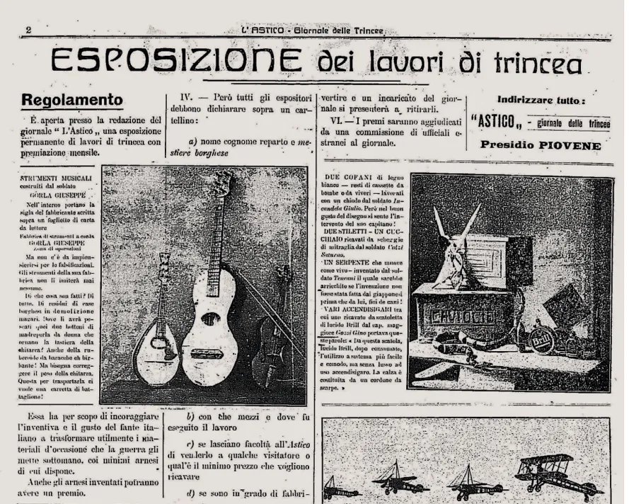 "L'Astico. Giornale delle trincee" (Piovene, 14 febbraio - 10 novembre 1918) image