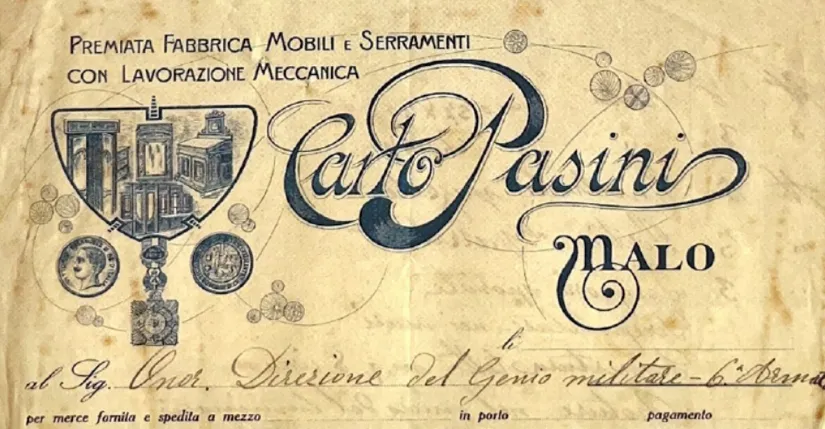 Carte intestate e pubblicità di ditte del legno di area scledense image